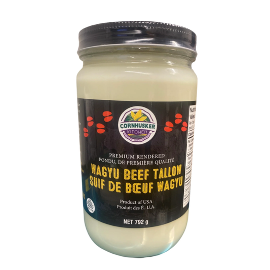 Cornhusker Kitchen - Premium Rendered Wagyu Beef Tallow 28oz Jar