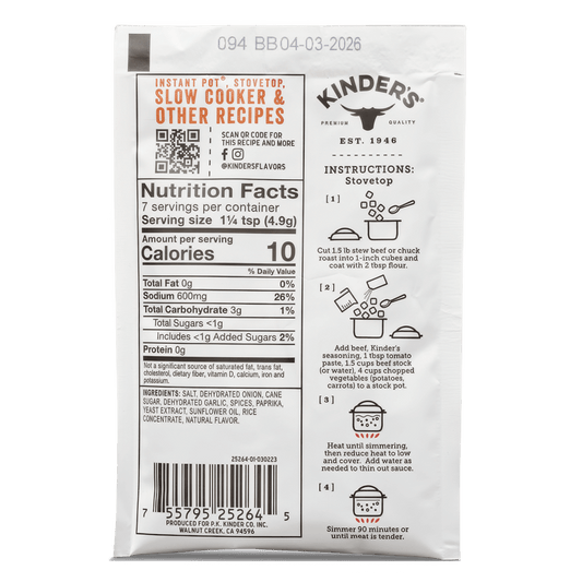 Kinder's Sauces & Seasonings - Grandpa's Beef Stew Seasoing 1.2oz