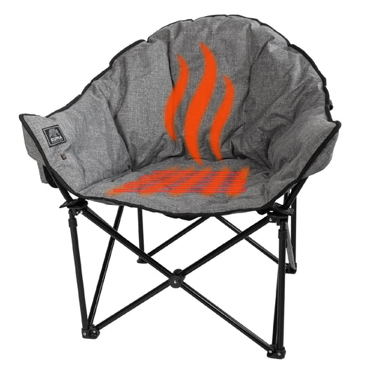 Kuma Outdoor Gear - Lazy Bear Heated Chair with Bluetooth - Heather Grey