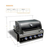 Mont Alpi - 32" Black Stainless Built in Grill