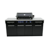 Mont Alpi - 957 Black Stainless Steel Island
