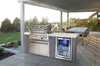 Mont Alpi - 4 Burner Stainless Steel Artwood Outdoor Island Grill