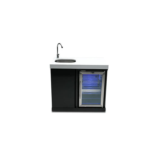 Mont Alpi - Black Stainless Steel Beverage Center