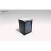 Mont Alpi - Black Stainless Steel Fridge Cabinet Module