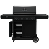 Charbroil - Pro Series 4 Burner Gas Grill and Griddle with Side Burner