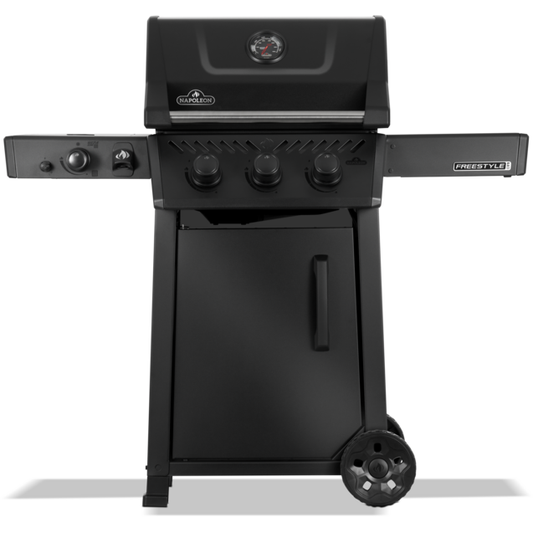 Napoleon - Freestyle Pro 365 with IR Side Burner Gas Grill - Matte Black