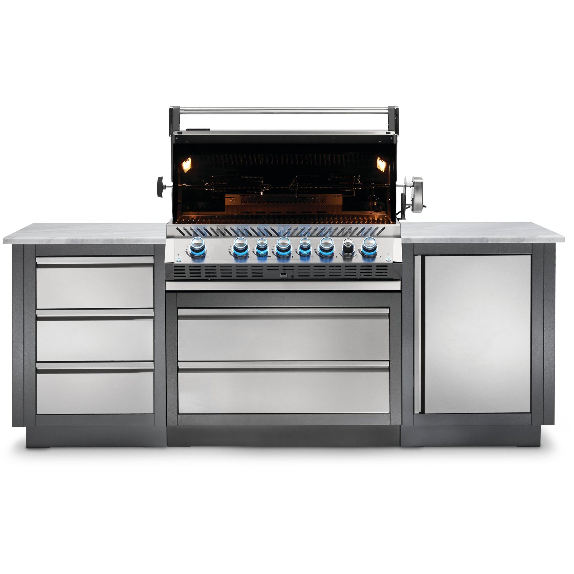 Napoleon Prestige Pro 665 Built-In Gas Grill Canada | Luxe Barbeque Company Winnipeg