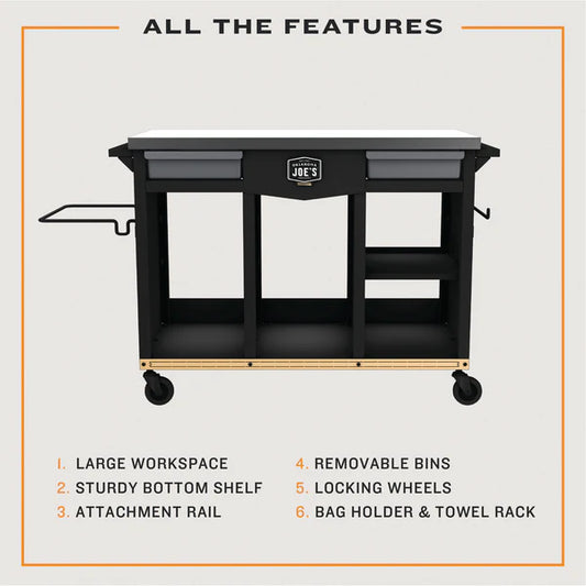 Oklahoma Joes - Workstation DLX Prep & Storage Cart