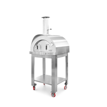 La Piazza Piccolo Wood Oven on Cart/Base - 34" Stainless Steel