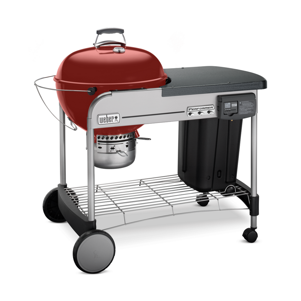 Weber Performer Deluxe Charcoal Grill - Crimson