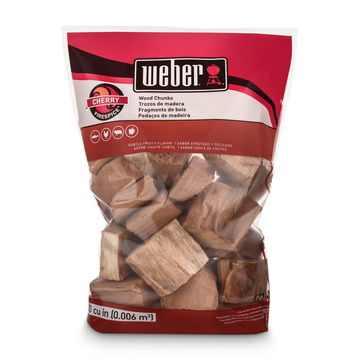 Weber Firespice Cherry Wood Chunks | Luxe Barbeque Company Winnipeg, Canada