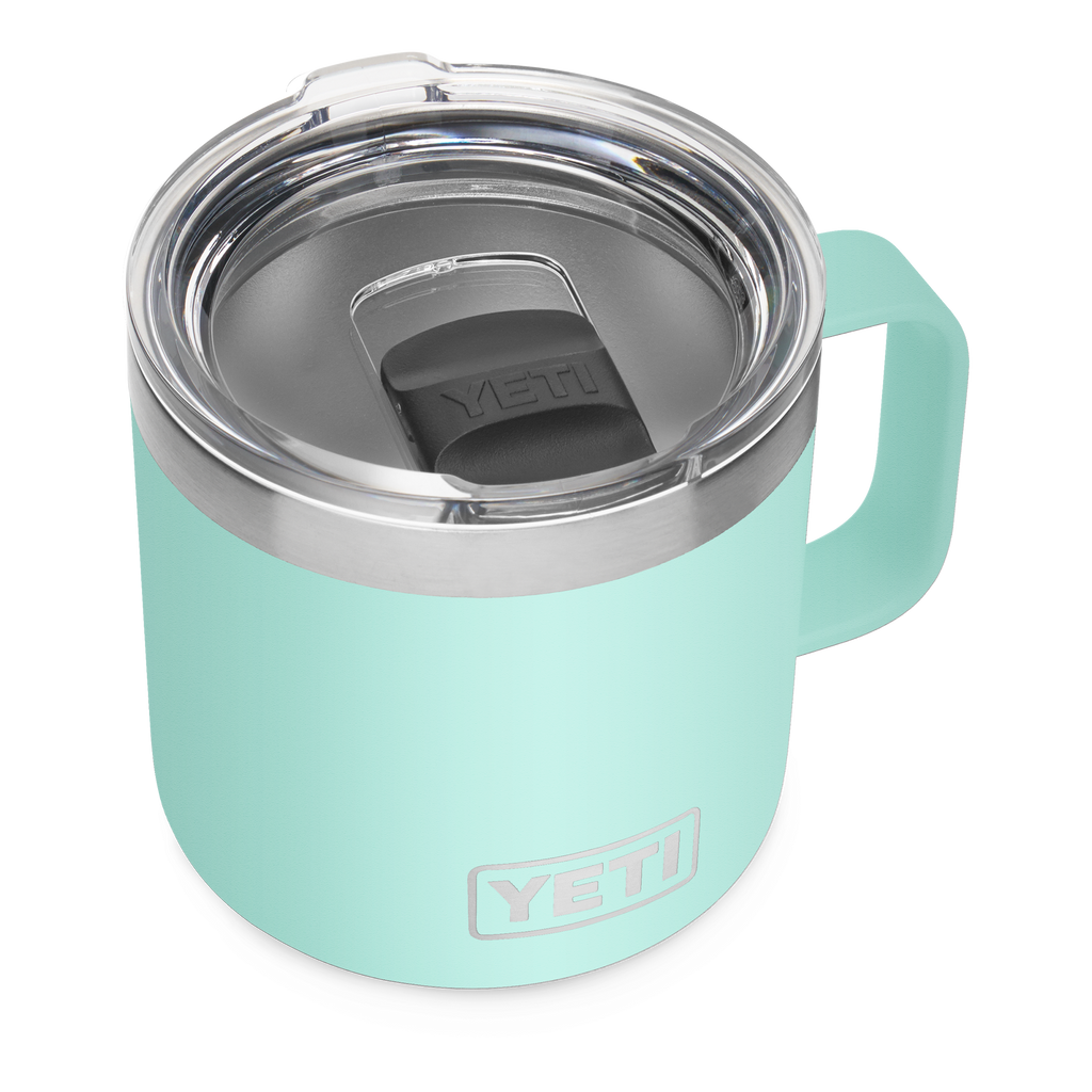 Barbeque　–　Luxe　Rambler　Mug　Lid　Seafoam　Magslider　with　14oz/414ml　Yeti　Company