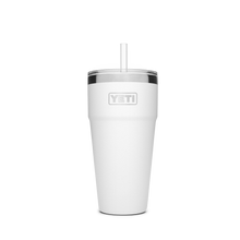 Yeti Rambler 26oz/769ml Stackable Cup with Straw Lid - White