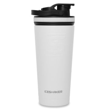 Ice Shaker 26oz Shaker Bottle - White