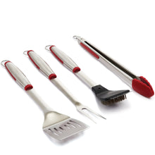 Grill Pro Stainless Steel Tool Set with Accents-4Pc