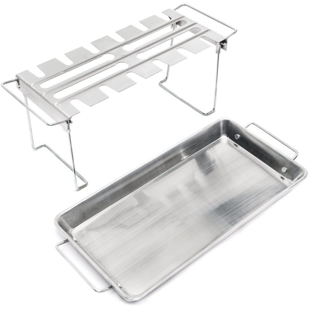 Grill Pro stainless steel Wing Rack