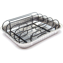 Grill Pro Non-Stick Rib Rack with Foil Pan