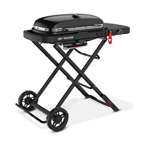 Weber - Traveler Portable Gas Grill - Stealth Edition – Luxe Weber - Traveler Portable Gas Grill - Stealth Edition – Luxe