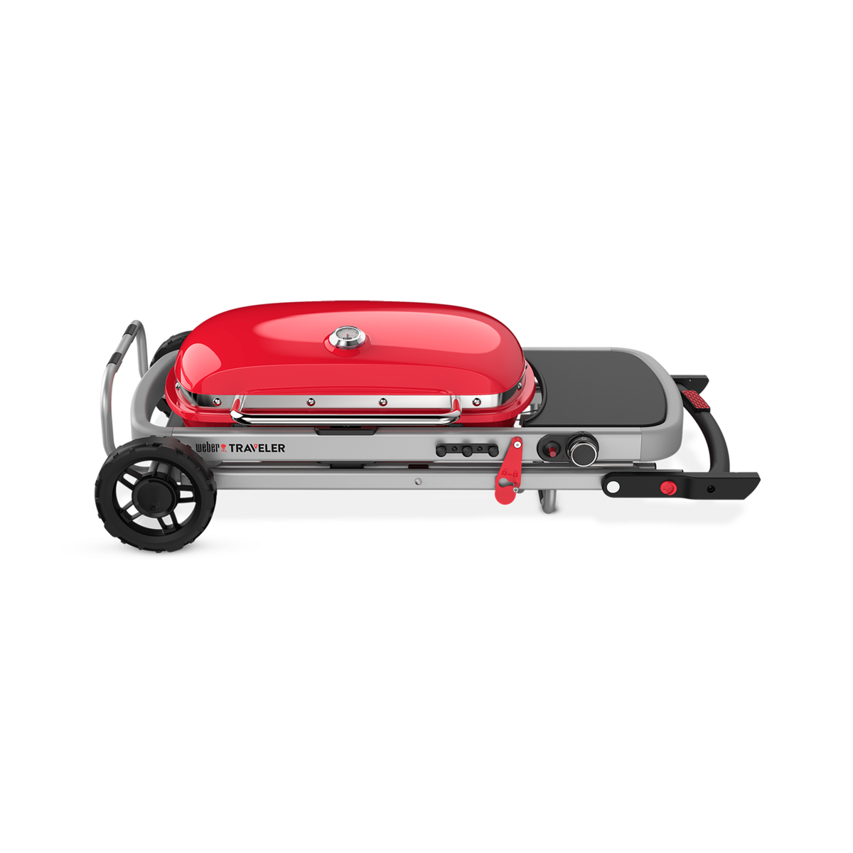Weber - Traveler Portable Gas Grill - Red – Luxe Barbeque Company Weber - Traveler Portable Gas Grill - Red – Luxe Barbeque Company