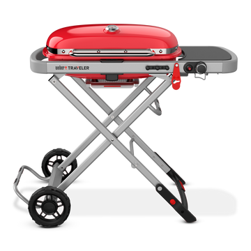 Weber - Traveler Portable Gas Grill - Red