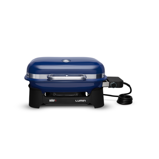 Weber - Lumin Compact Electric Grill - Deep Ocean Blue