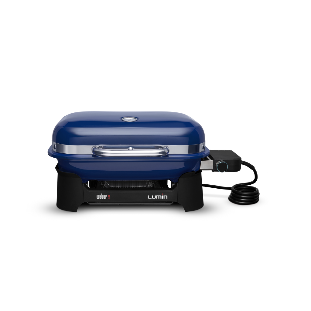 Weber - Lumin Compact Electric Grill - Deep Ocean Blue