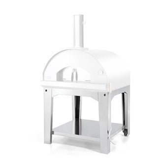Fontana Forni Stainless Steel Optional Pizza Oven Cart (Cart Only) - Mangiafuoco