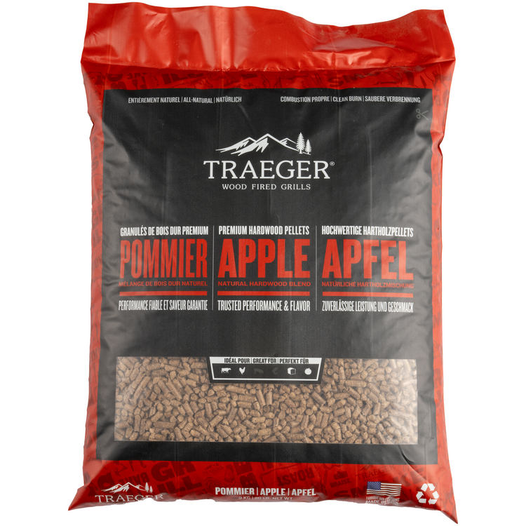 Traeger 20lb Apple Flavour Wood Pellets-Luxe Barbeque Company
