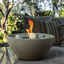 Terra Flame - Basin Fire Bowl Table Top - Pewter
