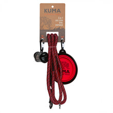 Kuma Outdoor Gear - 3 IN 1 Dog Leash - Red/Black