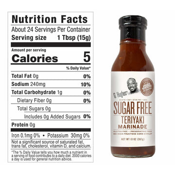 G Hughes Sugar Free - Teriyaki Marinade