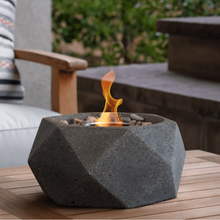 Terra Flame - Geo Fire Bowl Table Top - Graphite