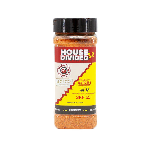 Lane's BBQ - House Divided 3.0 (SPF - 53 & Sock's Love Chicken) Rub