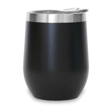 Ice Shaker 12oz Stemless Wine Tumbler - Black