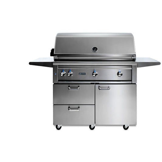 Lynx 42" Professional Freestanding Grill With 1 Trident IR Burner, 2 Ceramic Burners & Rotisserie