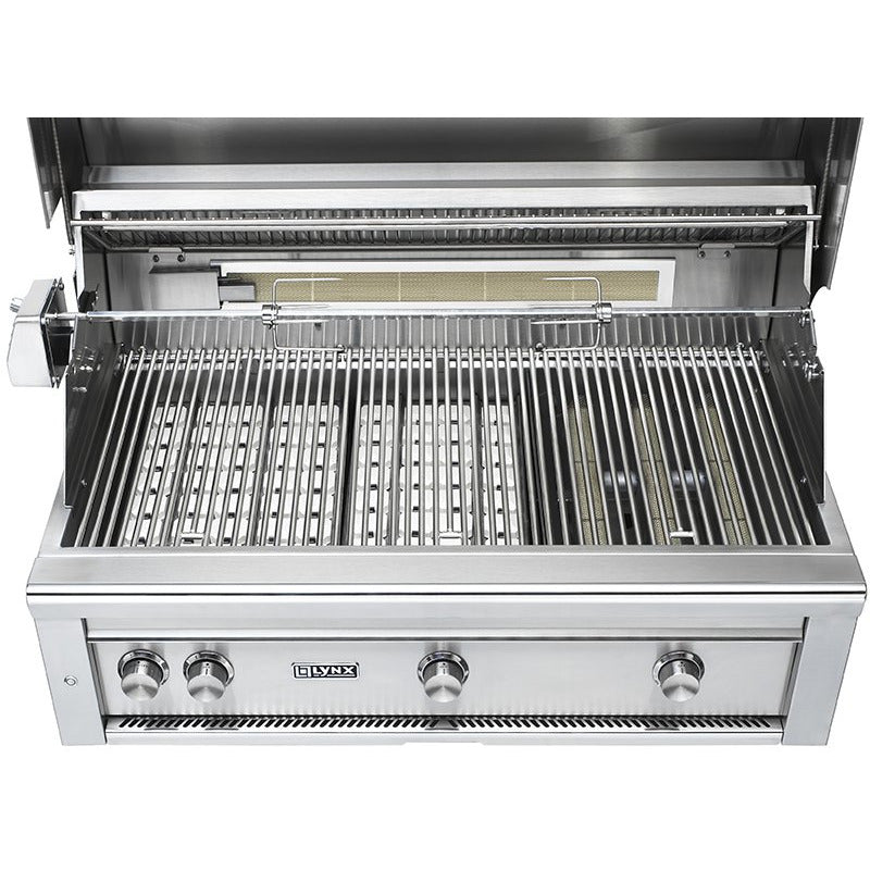 Lynx 42 Professional Freestanding Grill With 1 Trident IR Burner 2 Ceramic Burners Rotisserie