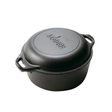 Lodge 6 Quart Cast Iron Double Dutch Oven