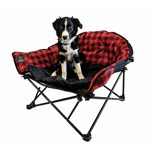 Kuma Outdoor Gear - Lazy Bear Dog Bed - Red/Black Plaid