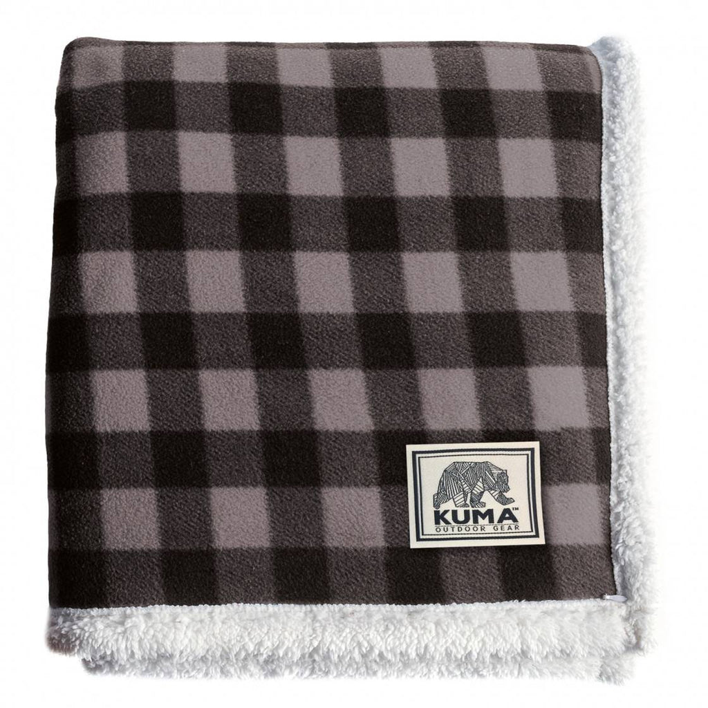 Kuma Outdoor Gear - Lumberjack Sherpa Throw - Grey/Black