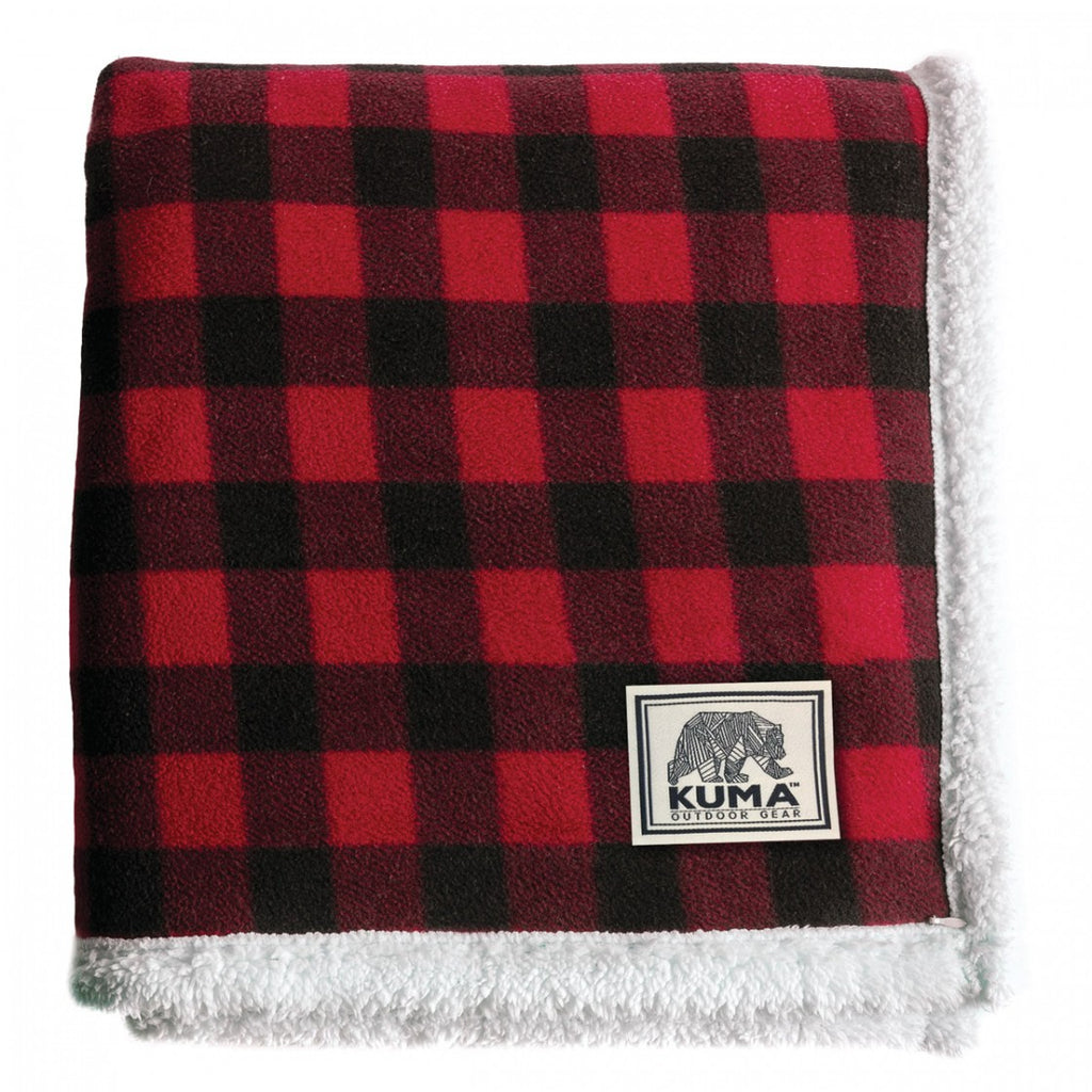 Kuma Outdoor Gear - Lumberjack Sherpa Throw - Red/Black