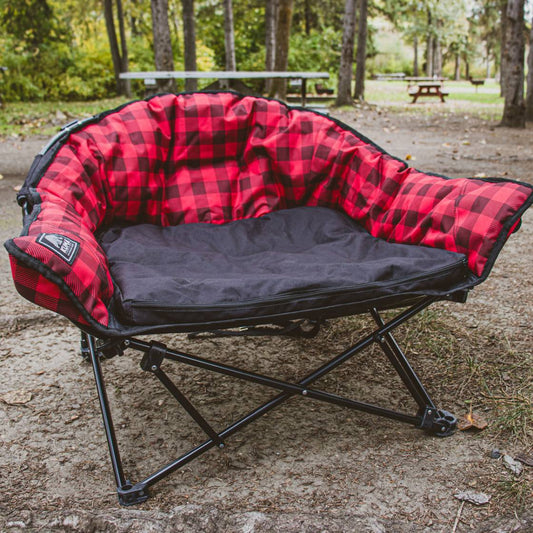 Kuma Outdoor Gear - Lazy Bear Dog Bed - Red/Black Plaid