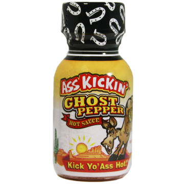 image of Ass Kickin' - Ghost Pepper Hot Sauce - Mini Bottle