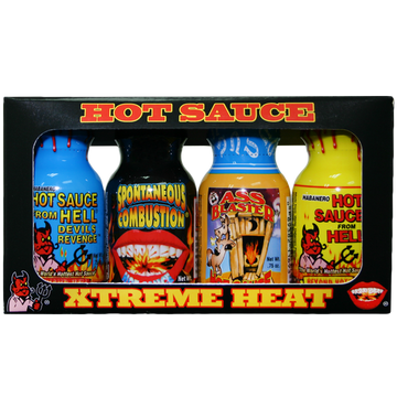 Ass Kickin' - Xtreme Hot Sauce - Mini Bottle 4 Pack