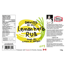 David's Lemon Herb Rub