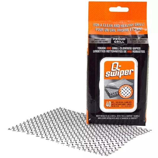 Q-Swiper - BBQ Grill Wipes - 40 Pack