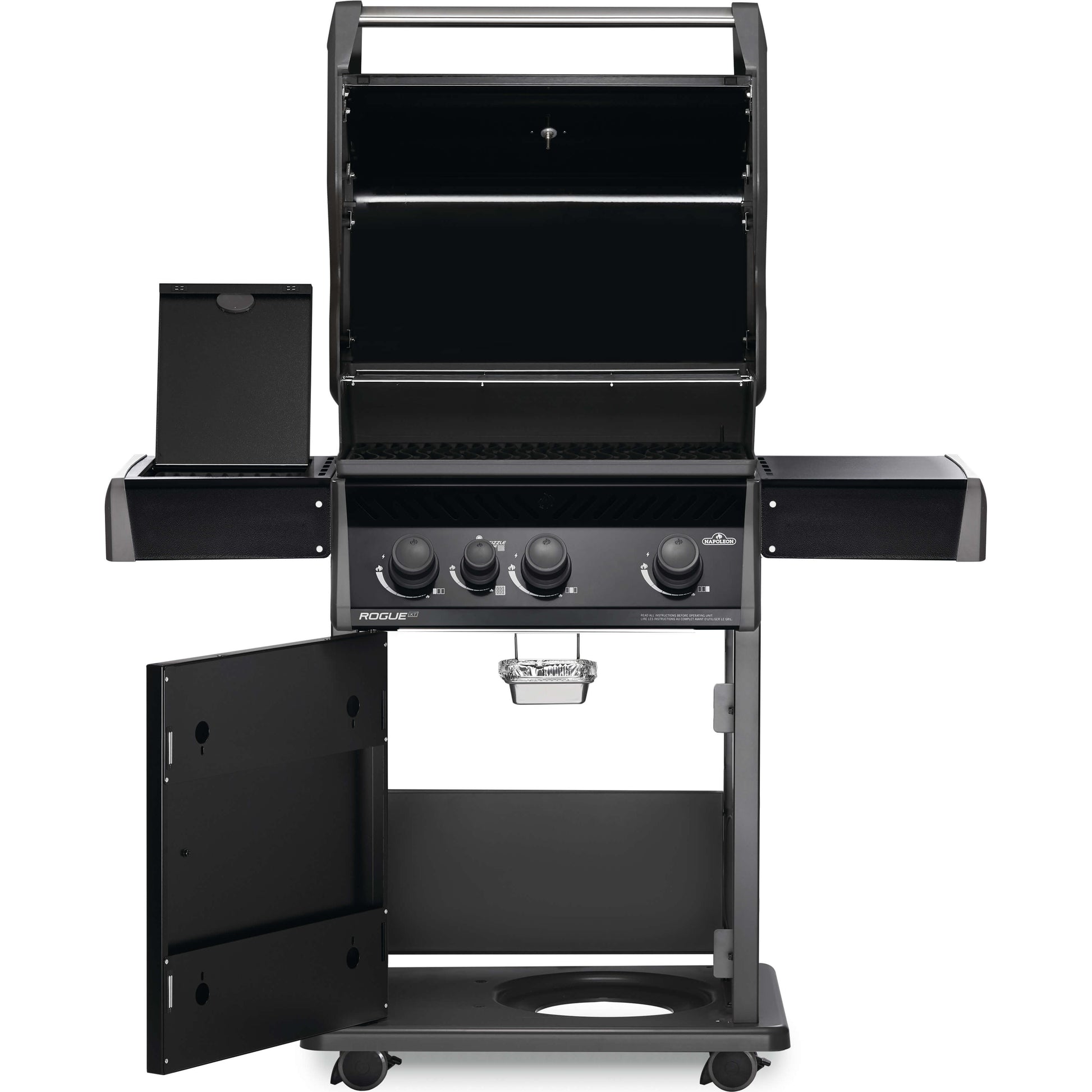 Napoleon Rogue XT 425-Black Hood Propane Gas Grill-Luxe Barbeque Company, Winnipeg Canada