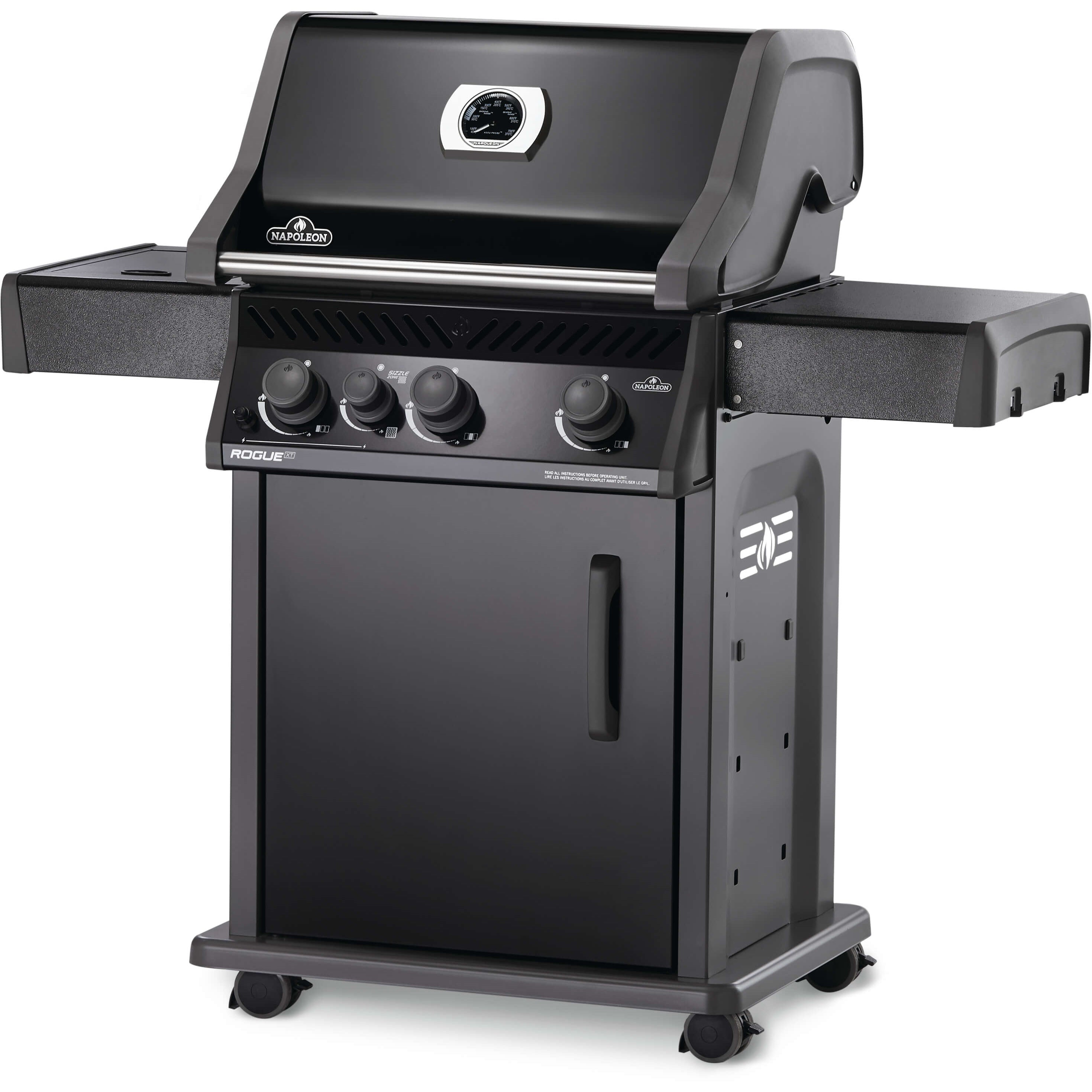 Napoleon Rogue XT 425 Black Hood Propane Gas Grill Luxe Barbeque Company