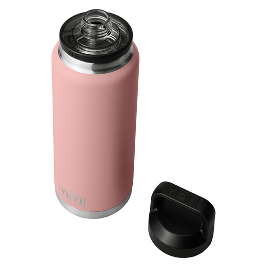 Yeti Rambler 36oz/1L Bottle with Chug Cap - Sandstone Pink