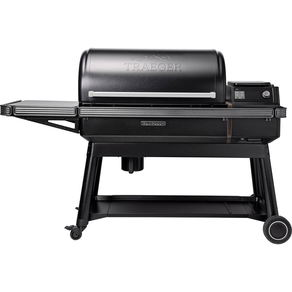 image of Black Traeger Ironwood XL Pellet Grill-Luxe Barbeque Company