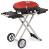 Napoleon TravelQ&trade; 285 in Red and Scissor Cart with Griddle